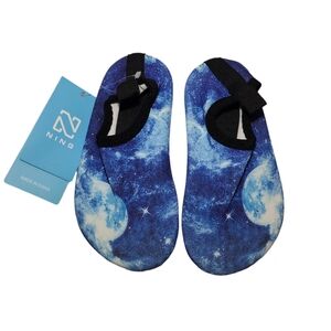 NING Kids Water Shoes Quick Dry Aqua Socks Swim Outdoor Sport Blue Toddler 10